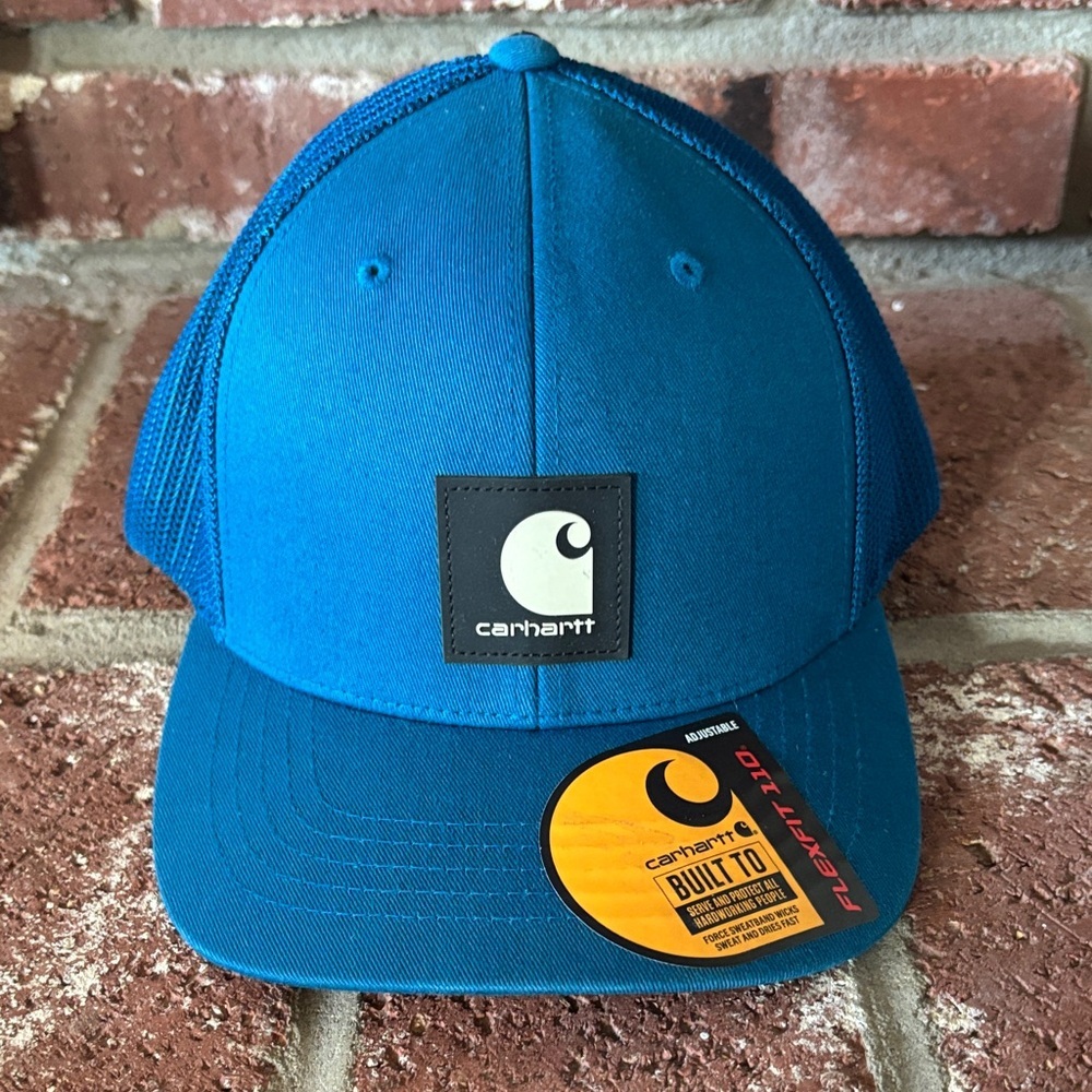 Carhartt Bright Blue Mesh-Back Flexfit Trucker Hat